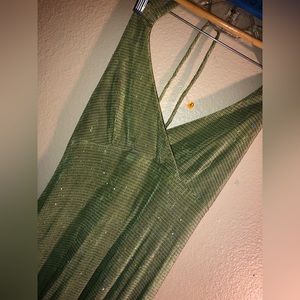 City Triangles - Green Glitter dress